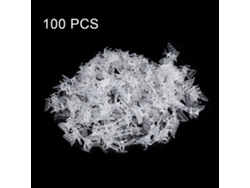 100 Clips De Plástico Para Tallos De Orquídeas Para Soporte De Crecimiento Vertical En Mini Jardines