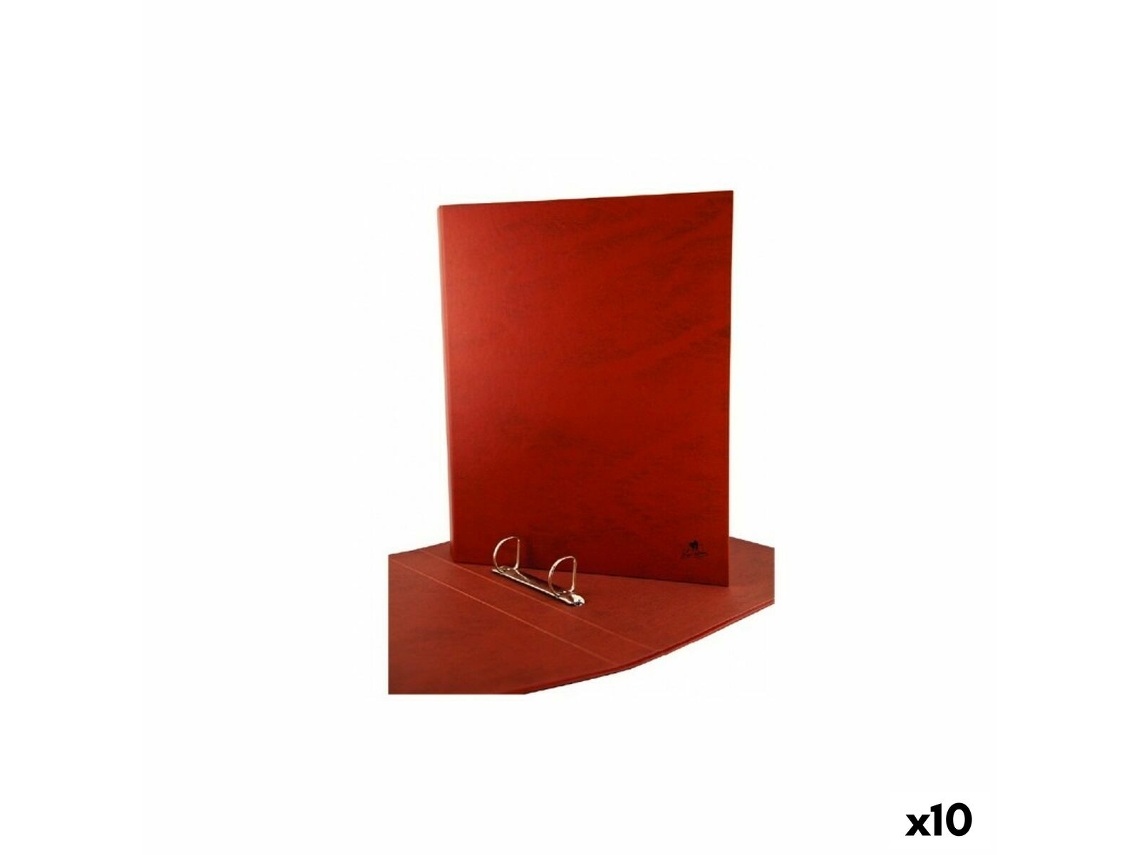 Carpeta de anillas Mariola Marrón 34 x 26 x 4 cm Din A4 (10 Unidades)
