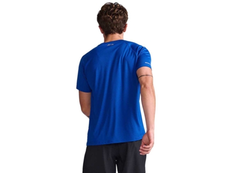 Camiseta de Hombre para Running 2XU Aero Azul (XL)