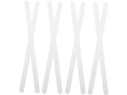Juego de 24 pegatinas antideslizantes transparentes para la seguridad del baño. Adhesivo sin residuos, fácil de aplicar.