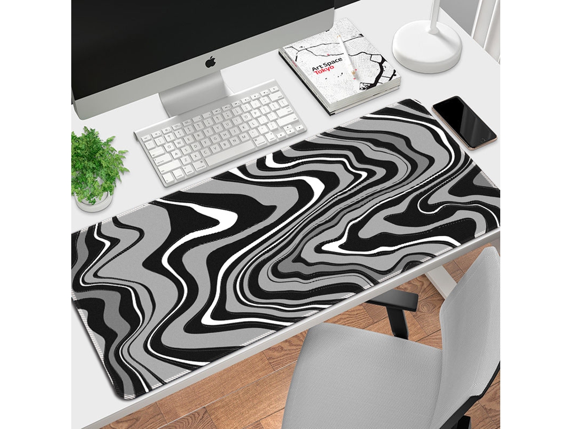 Alfombrilla de ratón para juegos, grande y extra larga (b 17) Hexinyigjly (80 x 30 cm)