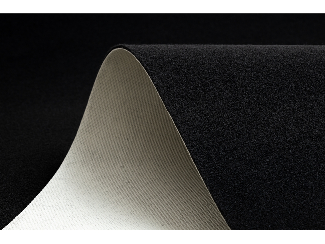 Alfombra con Refuerzo de Goma Rumba Un Solo Color Negro (120 x 300 cm)