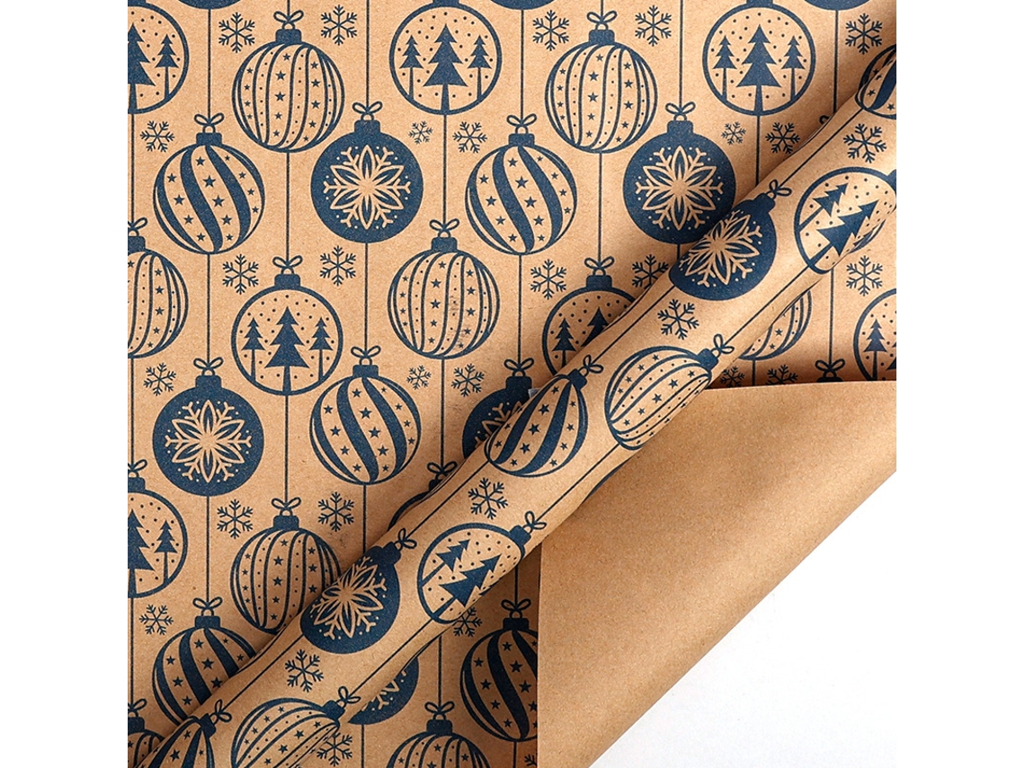Papel de regalo navideño Eifson, hoja de papel kraft para envolver regalos de Navidad, 43 cm x 3 m (16)