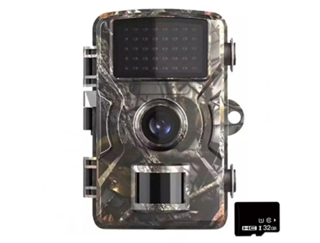 Cámara de rastreo de caza Dl001 16MP 1080p HD cámara de exploración de vida silvestre con 12m Sensor de movimiento de visión nocturna Ip66 tarjeta ...