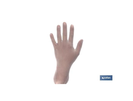 Caja 100 unds. guantes vinilo t - m