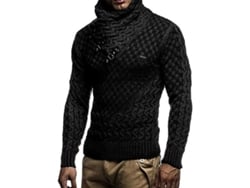 2026-jersey De Punto Slim Para Hombre Con Cuello De Tortuga Manga Larga Casual Pullover De Alta Calidad