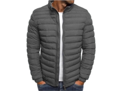 Chaqueta acolchada de algodón para hombre, color liso, elegante y cálida, ideal para otoño e invierno, modelo 2026, Reino Unido.
