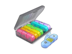Pastillero Portátil Con 3 Compartimentos, Organizador De Pastillas Para La Mañana, La Tarde Y La Noche.