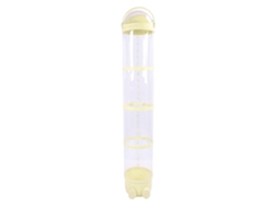 Tubo Transparente De 162 Cm De Gran Capacidad Para Guardar Peluches - Amarillo