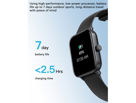 Smartwatch CHRONUS 1.8'' HD Pantalla Grande 100 Modos Deportivos Azul