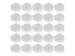 Baok - Juego de 25 recipientes transparentes con forma de gato para derretir cera, ideales para velas sin mecha, chocolate, jabón y proyectos de bricolaje.