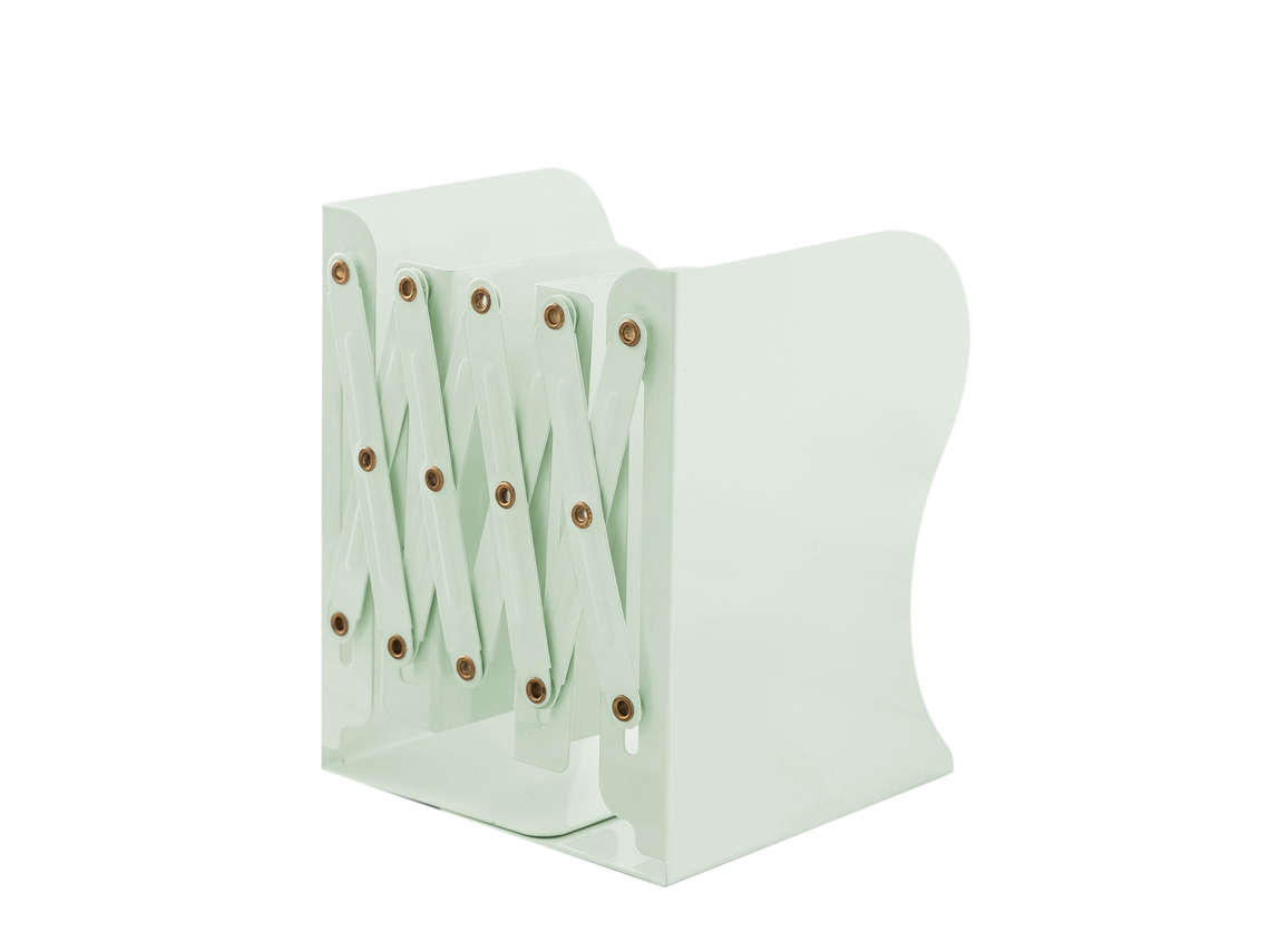 Tabletas retráctiles flexibles de gran tamaño sin adhesivo, de metal, para oficina, color verde claro, para estanterías de taller