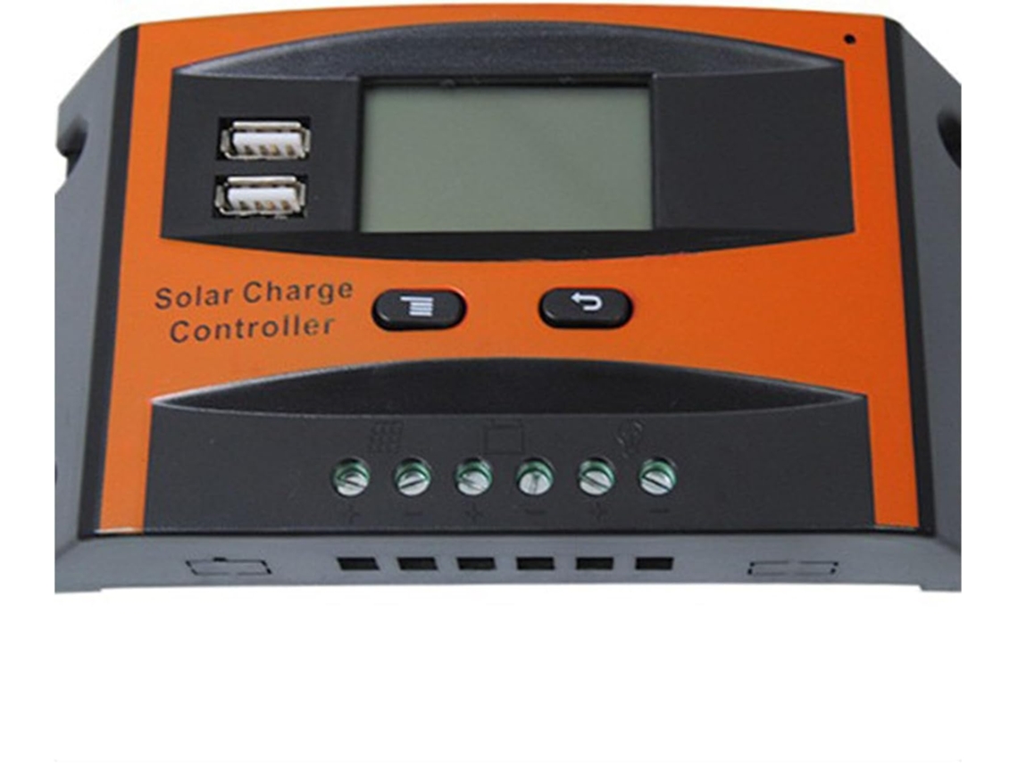 Controlador Solar Inteligente Resistente A La Intemperie De 12 V Con 24 Puertos Usb Duales Y Regulador.