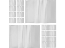 50 Protectores De Libros Transparentes E Impermeables, Cubiertas De Plástico Duraderas Para Cuadernos Y Libros De Texto.