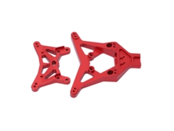Kit De Torretas De Amortiguación Delanteras Y Traseras De Aluminio Para Coche Rc Losi 1/10 22s 2wd (piezas De Mejora) - Rojo