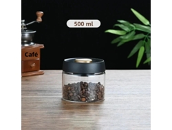 (500 Ml) Kit De Almacenamiento De Alimentos De Vidrio Transparente, Sellado A Prueba De Humedad Y Sellado Al Vacío.