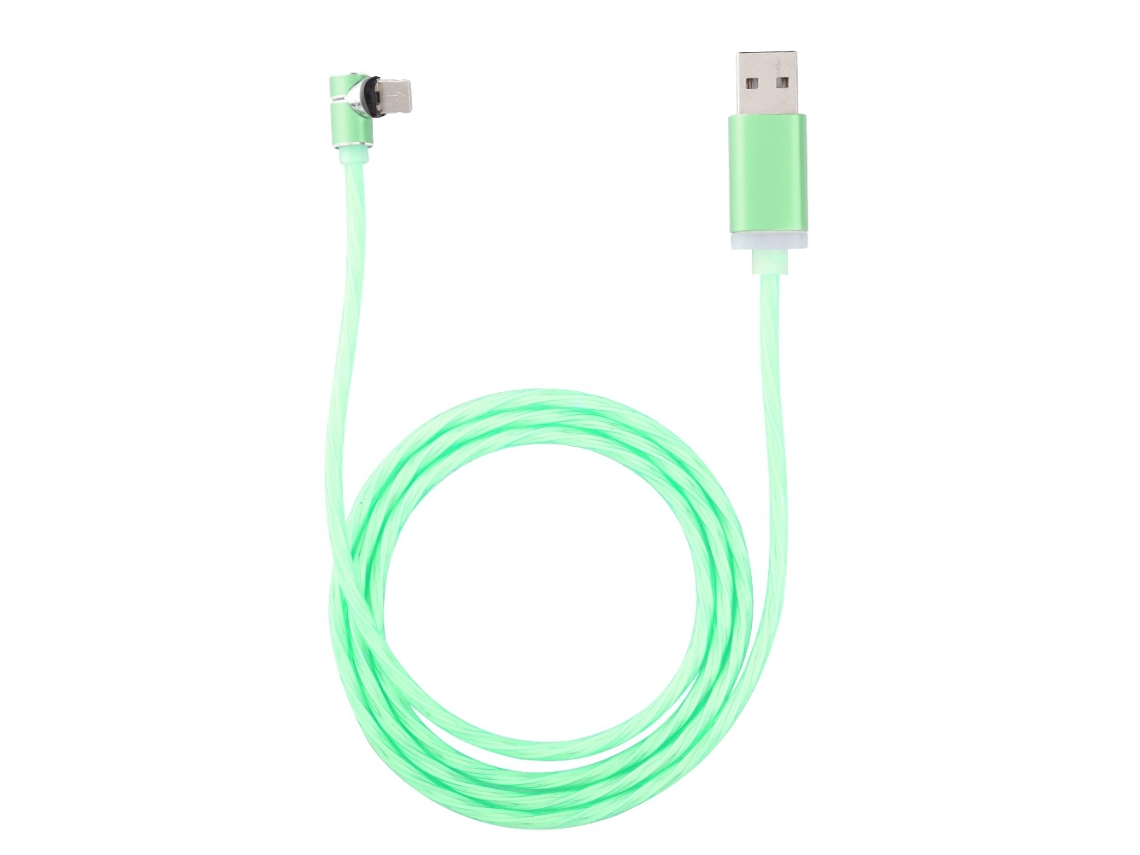 Cable de datos portátil verde EOOCOO para dispositivos Apple