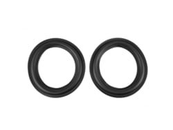 2 Peças Borda De Borracha Perfurada 6 Polegadas/156mm Para Reparo De Alto-falante Substituição Preta