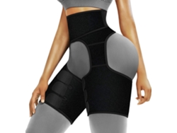 Faja moldeadora de cintura y muslos de neopreno para levantamiento de glúteos y caderas, talla grande para mujeres y hombres.