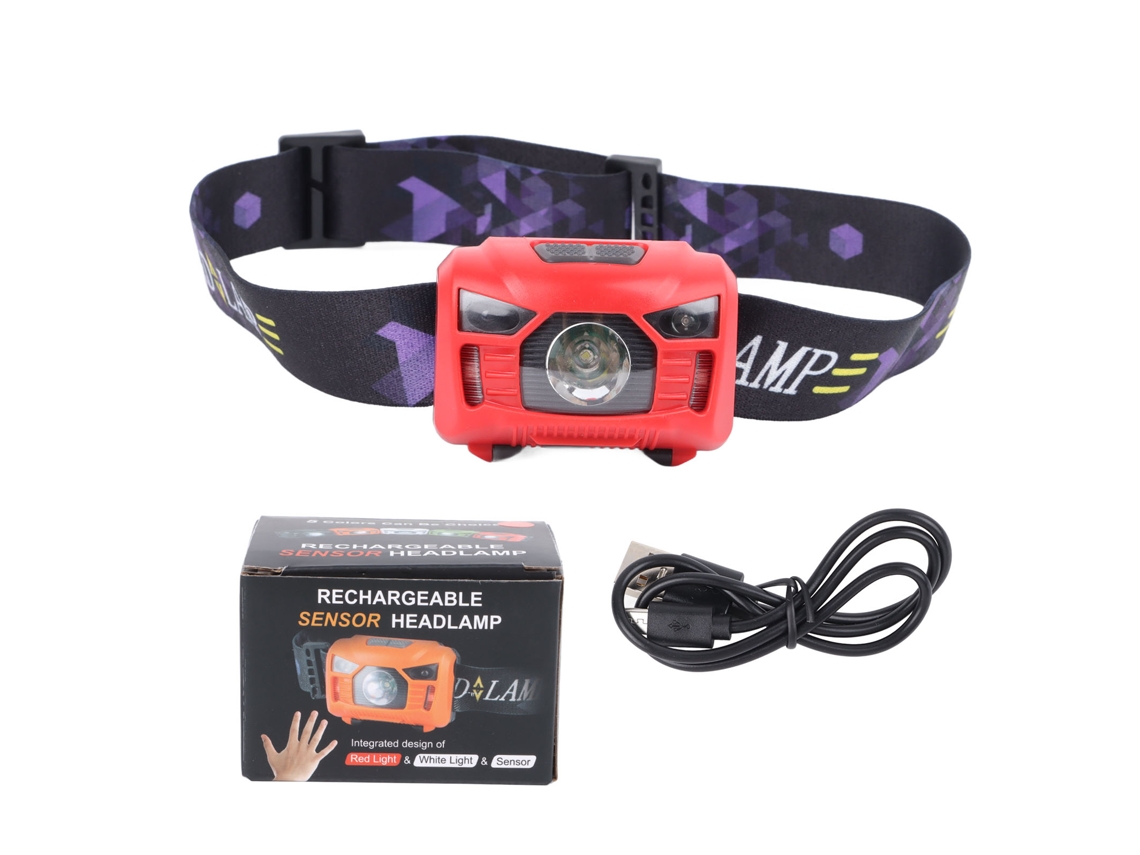 Yncm2026-linterna Frontal Led Ultra Brillante Impermeable Ipx7 Recargable Usb Con Sensor Para Pesca Running Camping Al Aire Libre