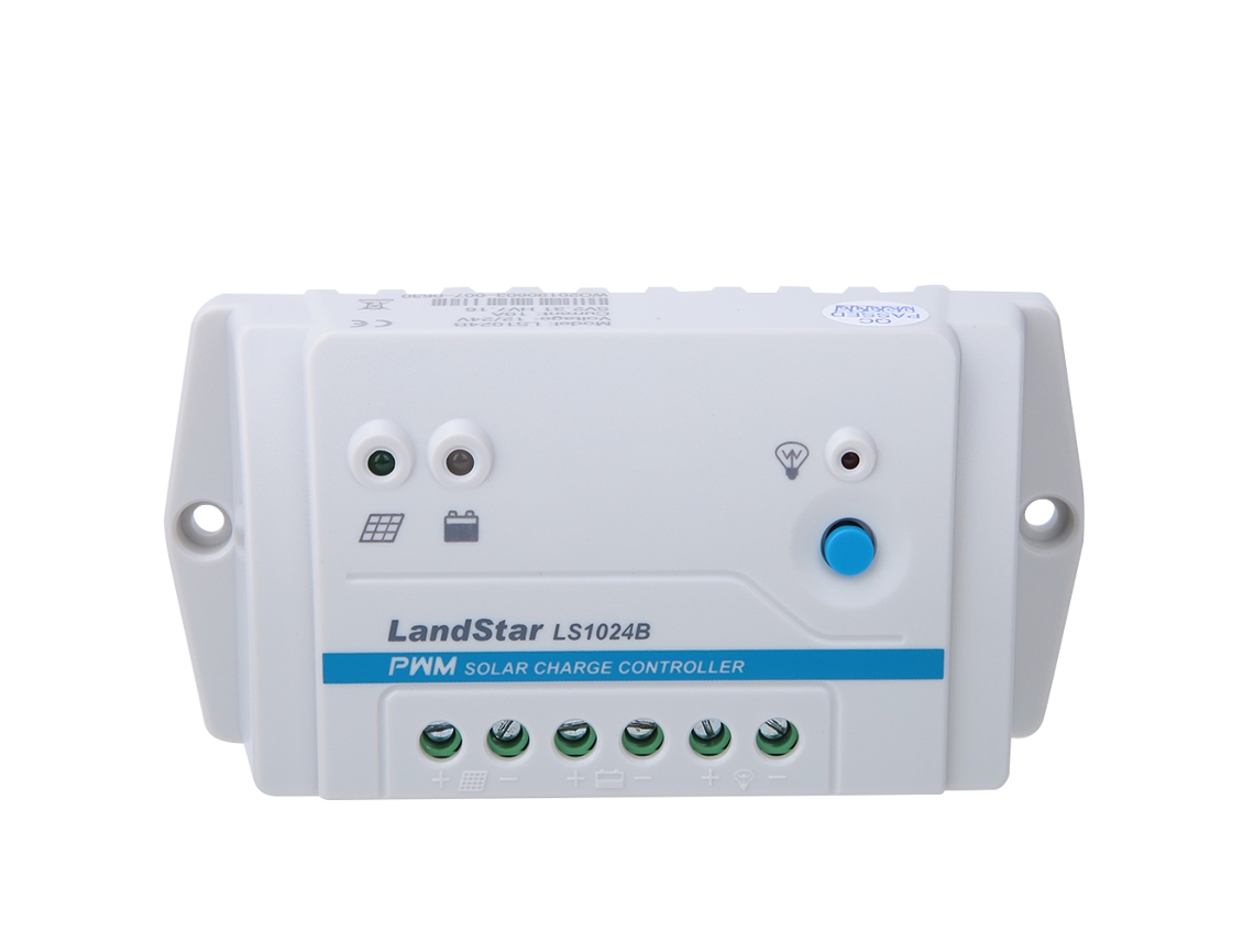 Controlador De Carga Solar Pwm Automático Ls1024b De 12 V/24 V Con Pantalla Lcd Y Regulador De 10 A/20 A/30 A.