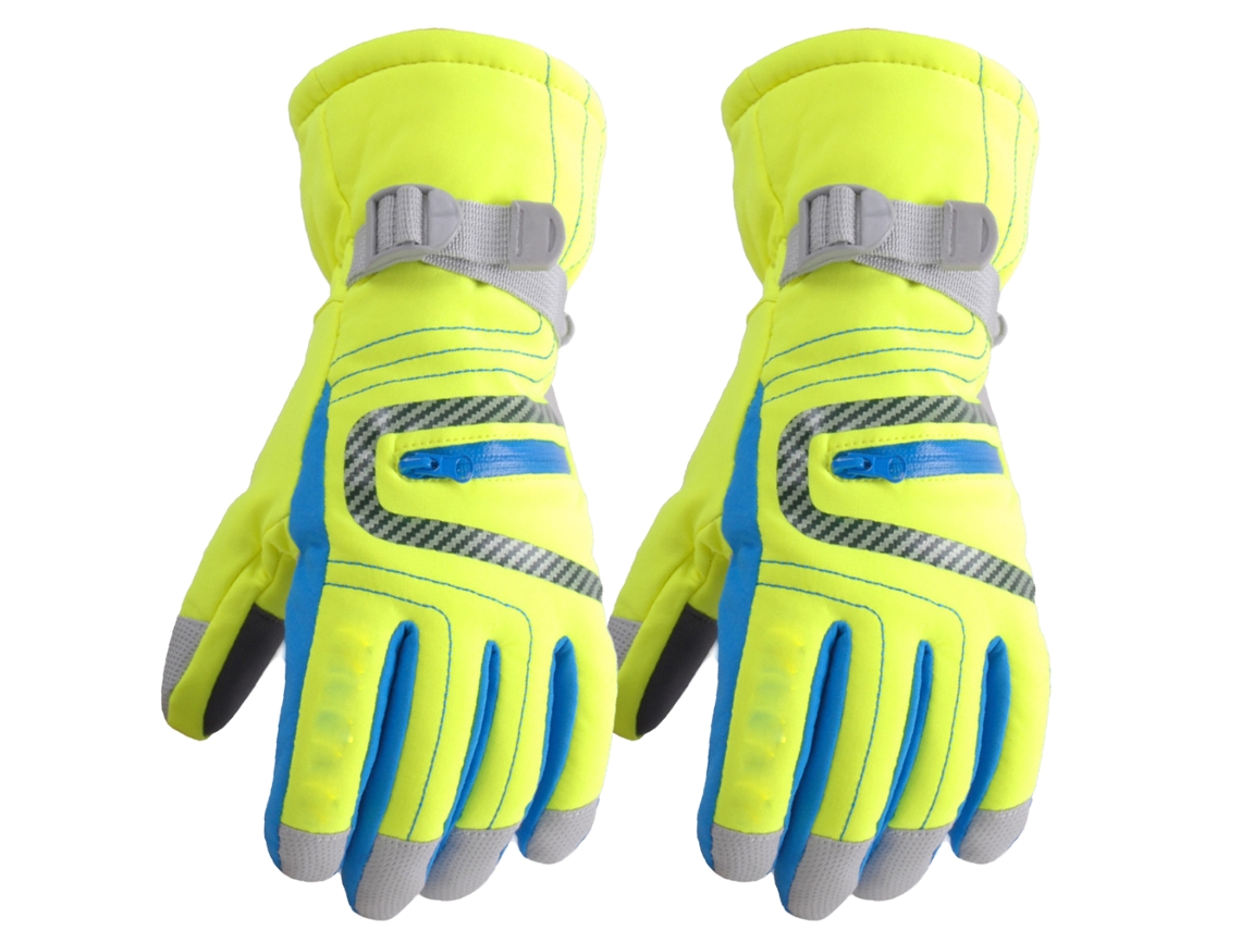 Guantes de esquí y snowboard unisex de invierno, cálidos, impermeables y resistentes al viento.