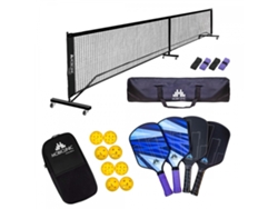 Juego completo de Pickleball: 4 paletas, 8 pelotas y red. Paquete completo de modificación Mobiall Mobiclinic