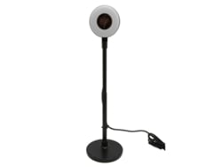 Cámara Web Hd 1080p Con Luz Ajustable Y Micrófono Incorporado, Enfoque Automático, Usb Con Mástil Retráctil.