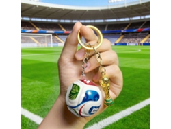 Juego De 2 Llaveros Con Forma De Trofeo De Fútbol En Miniatura, Accesorio Deportivo, Regalo Para Aficionados Y Coleccionistas, Diseño Ergonó