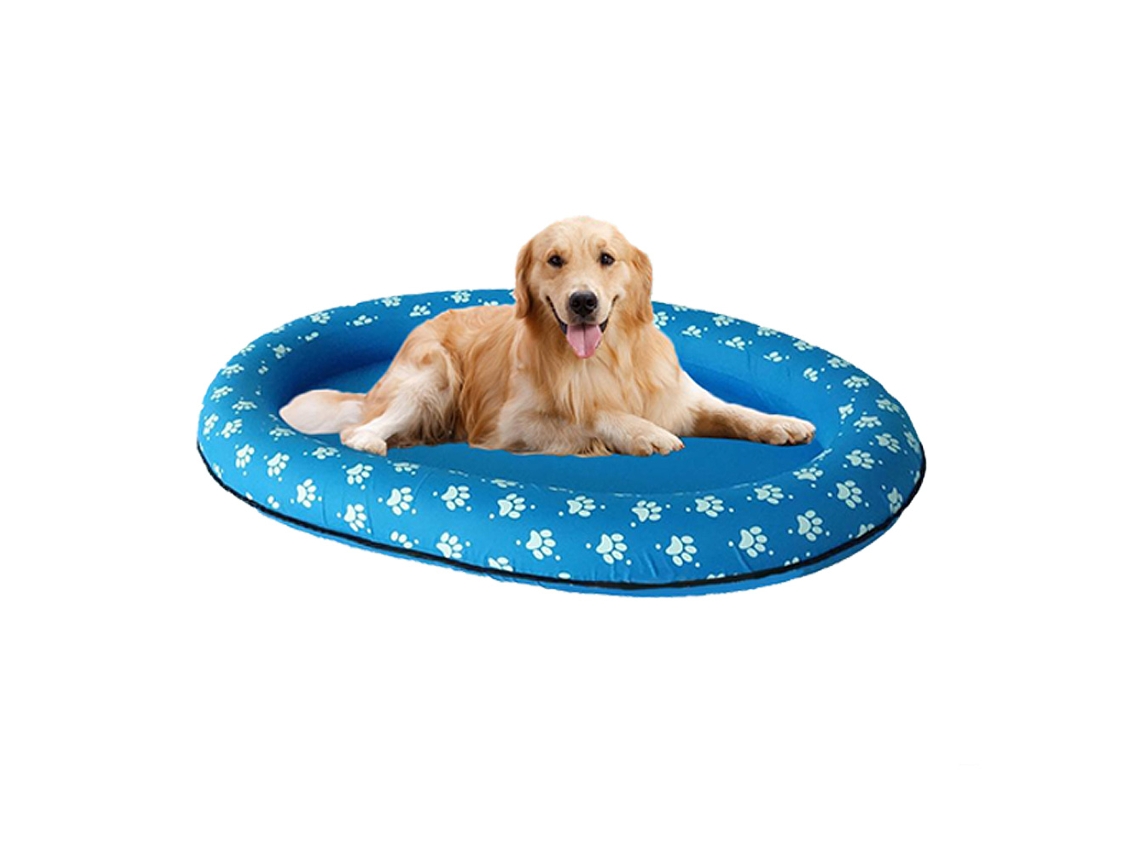 Barco Inflable Flotante Para Perros, Balsa Para Mascotas, Juego Acuático Al Aire Libre, Seguro, 140 X 96 Cm.