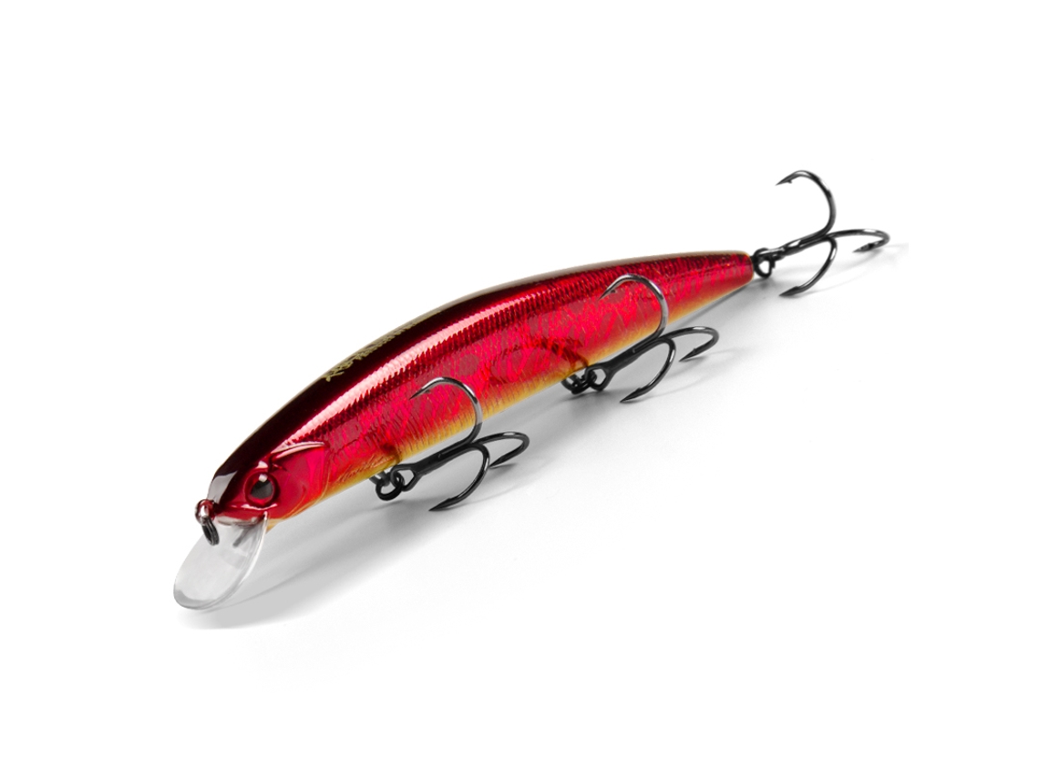 Señuelo de pesca MDUG de 13 cm y 21 g con una profundidad de 1,8 m, tipo minnow de superficie oscilante.