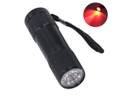 Detector de venas infrarrojo portátil con linterna LED roja para fisioterapia.
