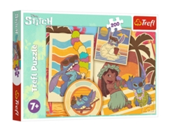 Rompecabezas de 200 piezas. Mundo musical Lilo y Stitch Trefl 13304