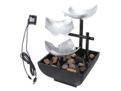 Fuente Decorativa De Agua Estilo Zen, 3 Niveles, Usb, Adorno De Escritorio, Para Jardín De Rocas.