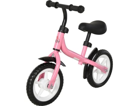 Bicicleta Infantil Homcom 370099pk rosa edad 3 años de equilibrio 71x32x56 cm