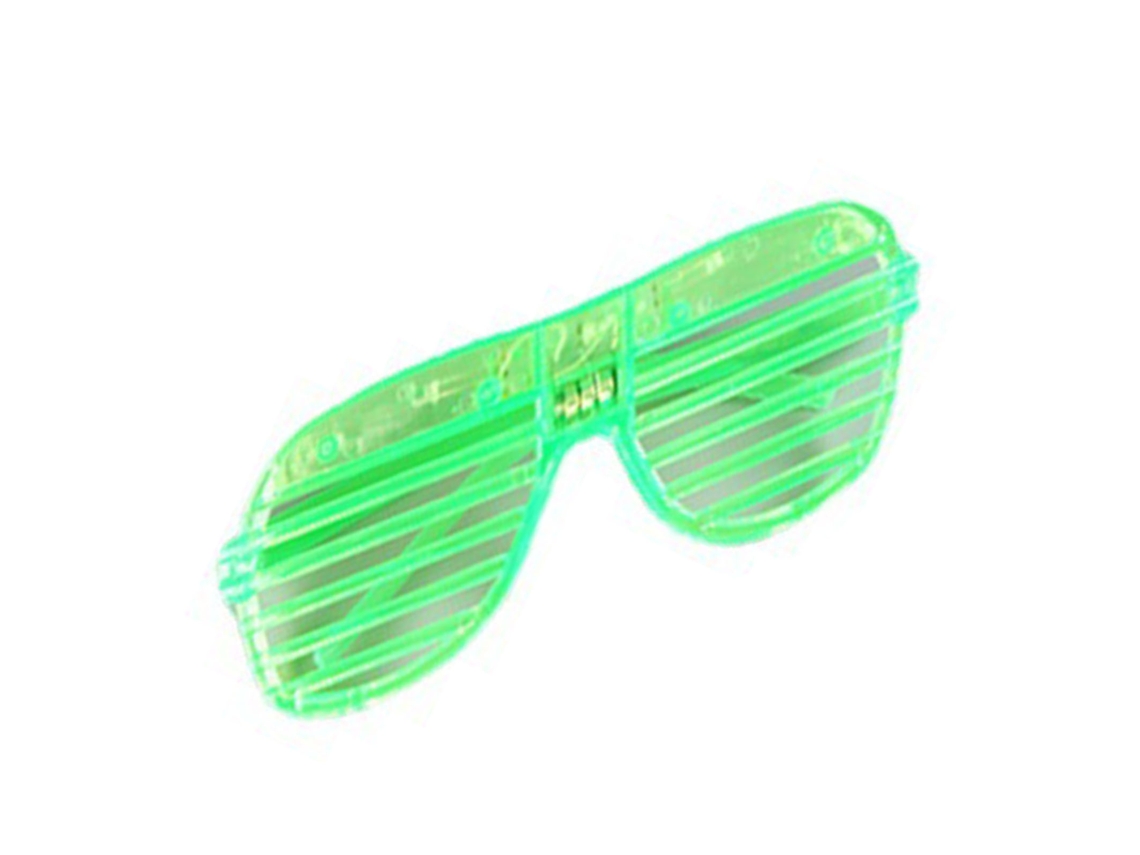 Gafas De Sol Led Verdes Que Brillan En La Oscuridad Para Fiestas De Halloween.