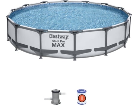 Piscina Tubular BESTWAY 56595 (con Cartucho - 10220 L - 427x84cm)