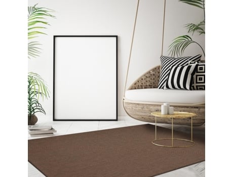 Alfombra JADOREL (160 x 220 - Poliprolileno - Marrón)