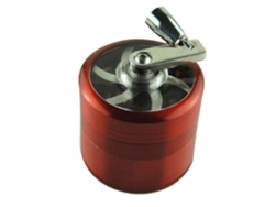 Mini molinillo de especias de 40 mm y 4 capas con manivela de aleación de zinc