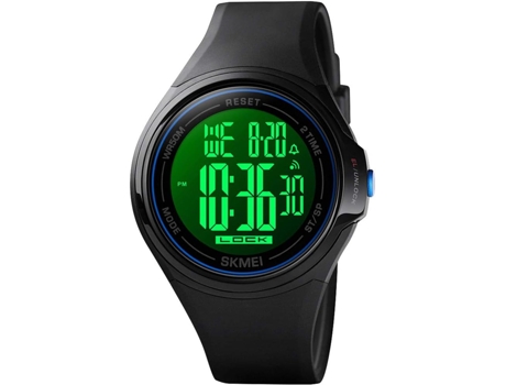 VEANXIN Relojes de pulsera deportivos para hombre impermeables con pantalla táctil LED digital-Negro