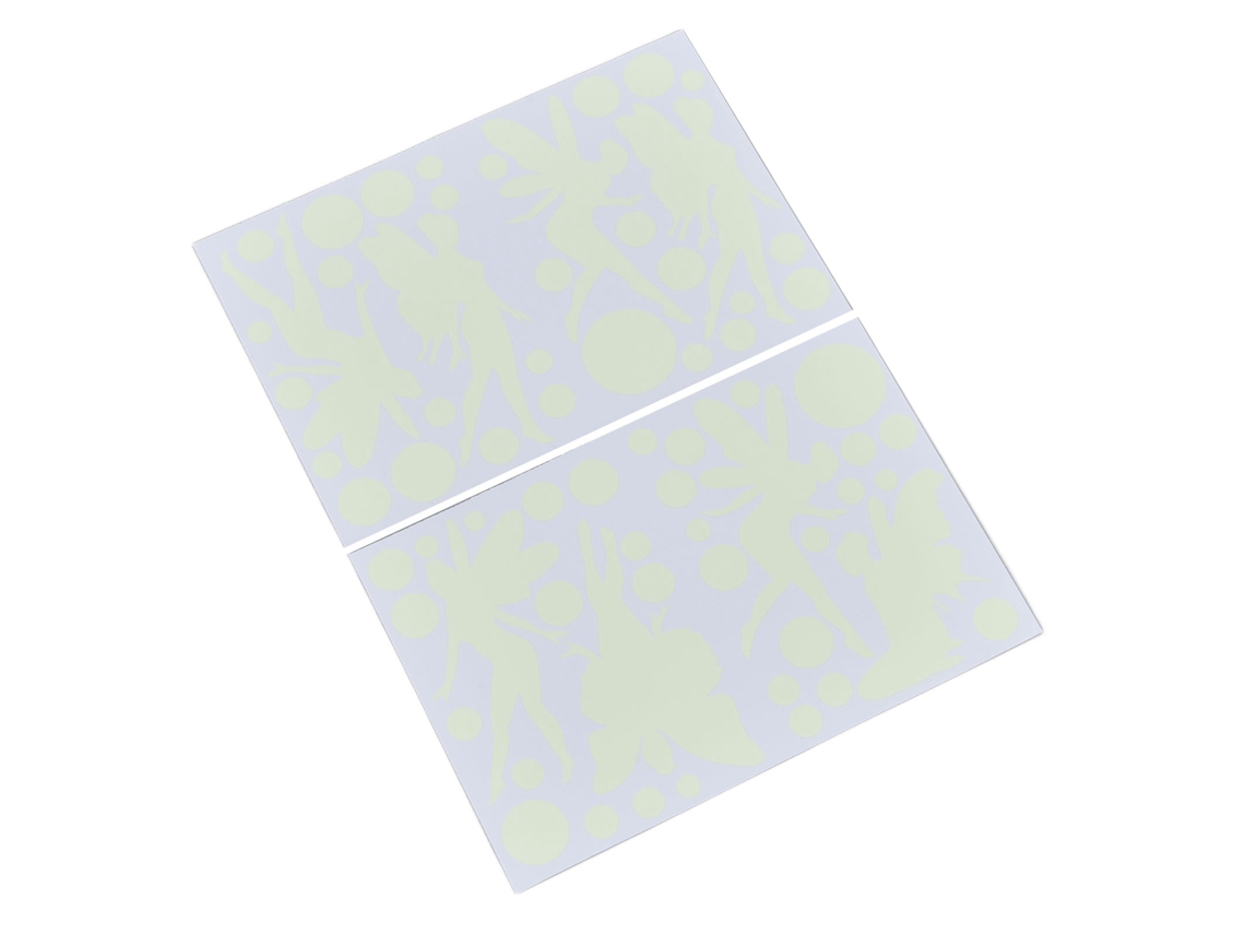 Adhesivo de pared luminoso Baok, adhesivo decorativo autoadhesivo para bricolaje, adhesivo brillante para el hogar, dormitorio, elfo