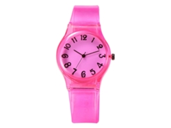 Reloj De Pulsera De Cuarzo Para Estudiantes, Moderno, Color Rosa, Sencillo Y Seguro Xr3364
