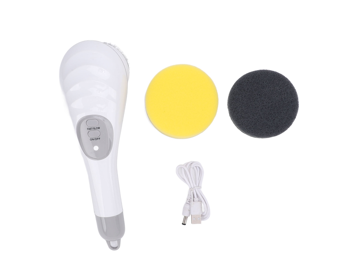 Cepillo De Limpieza Eléctrico Inalámbrico De Mano Con 2 Velocidades Para Cocina Y Baño.