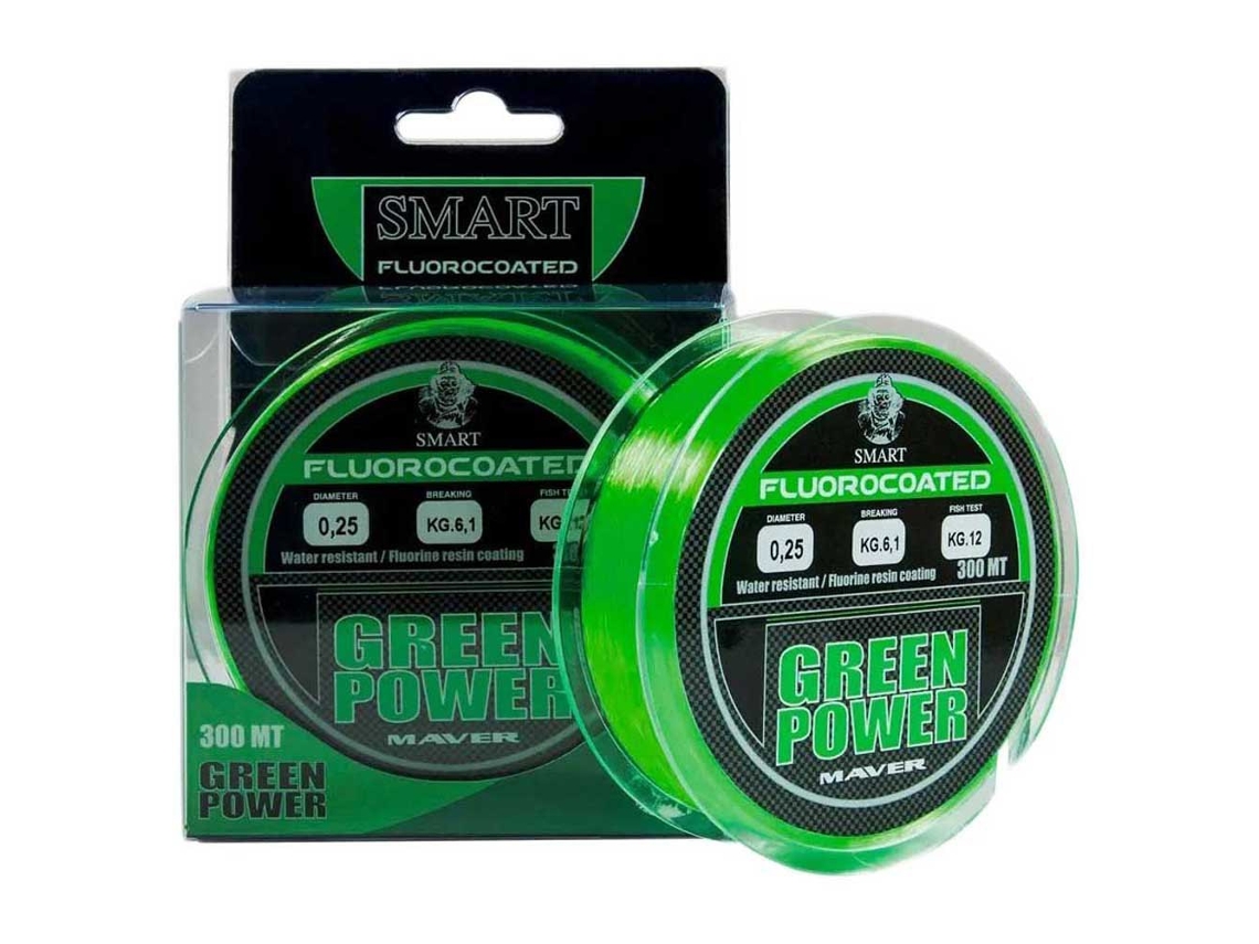 Monofilamento Green Power Fluorine 300 M Transparente 0.180 Mmmaver