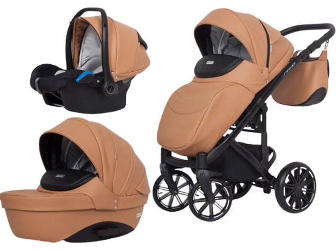 Carrito de Bebé Individual RIKO Sigma + Kite Isofix Ready Camel