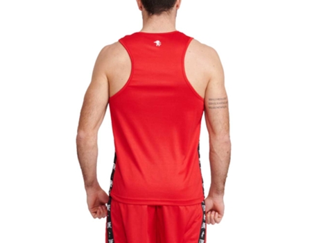 Camiseta sin Mangas de Hombre para Fitness LEONE1947 Ambassador Boxing Rojo (M)