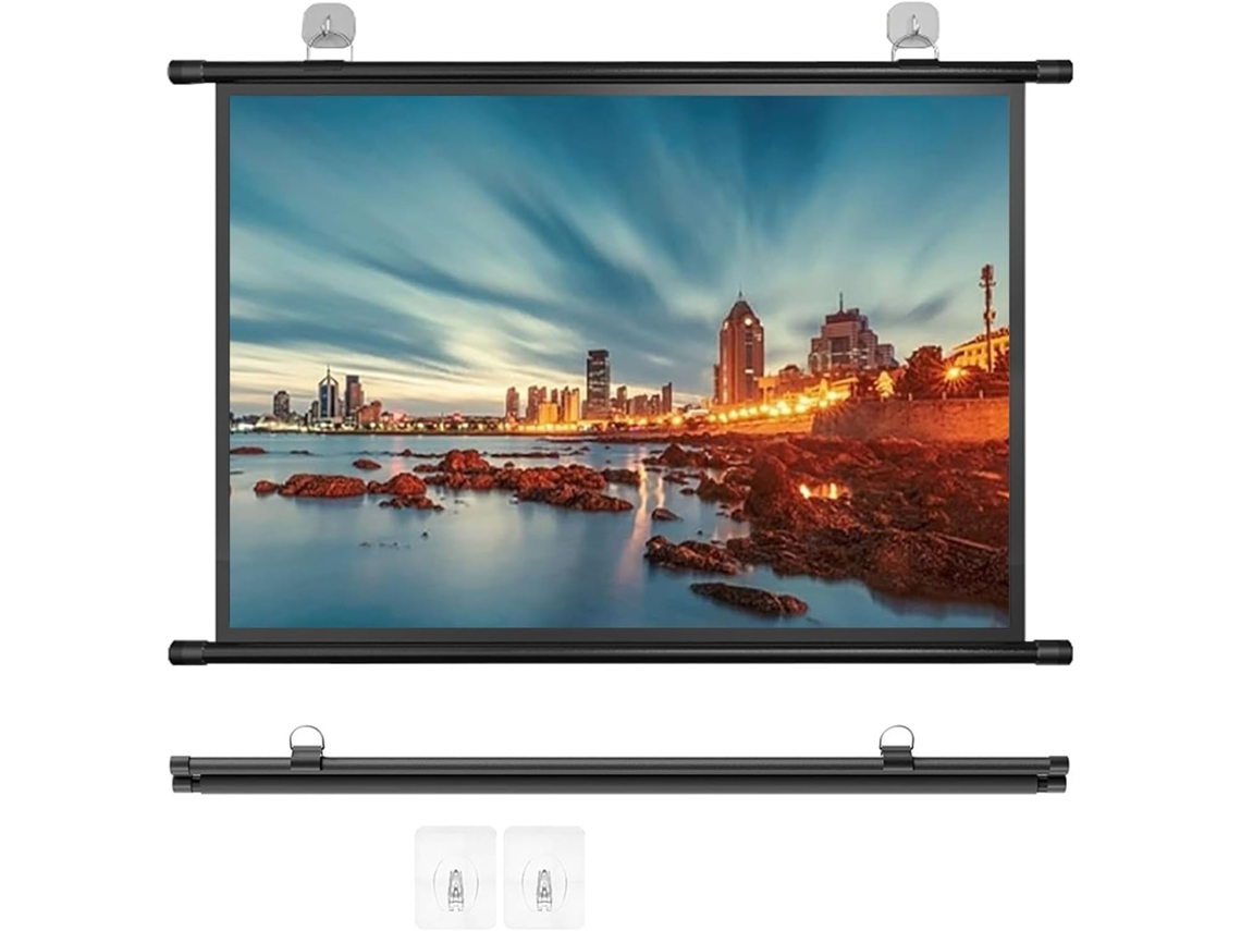 Pantalla de proyección portátil HD de 72 pulgadas, formato 16:9/4:3