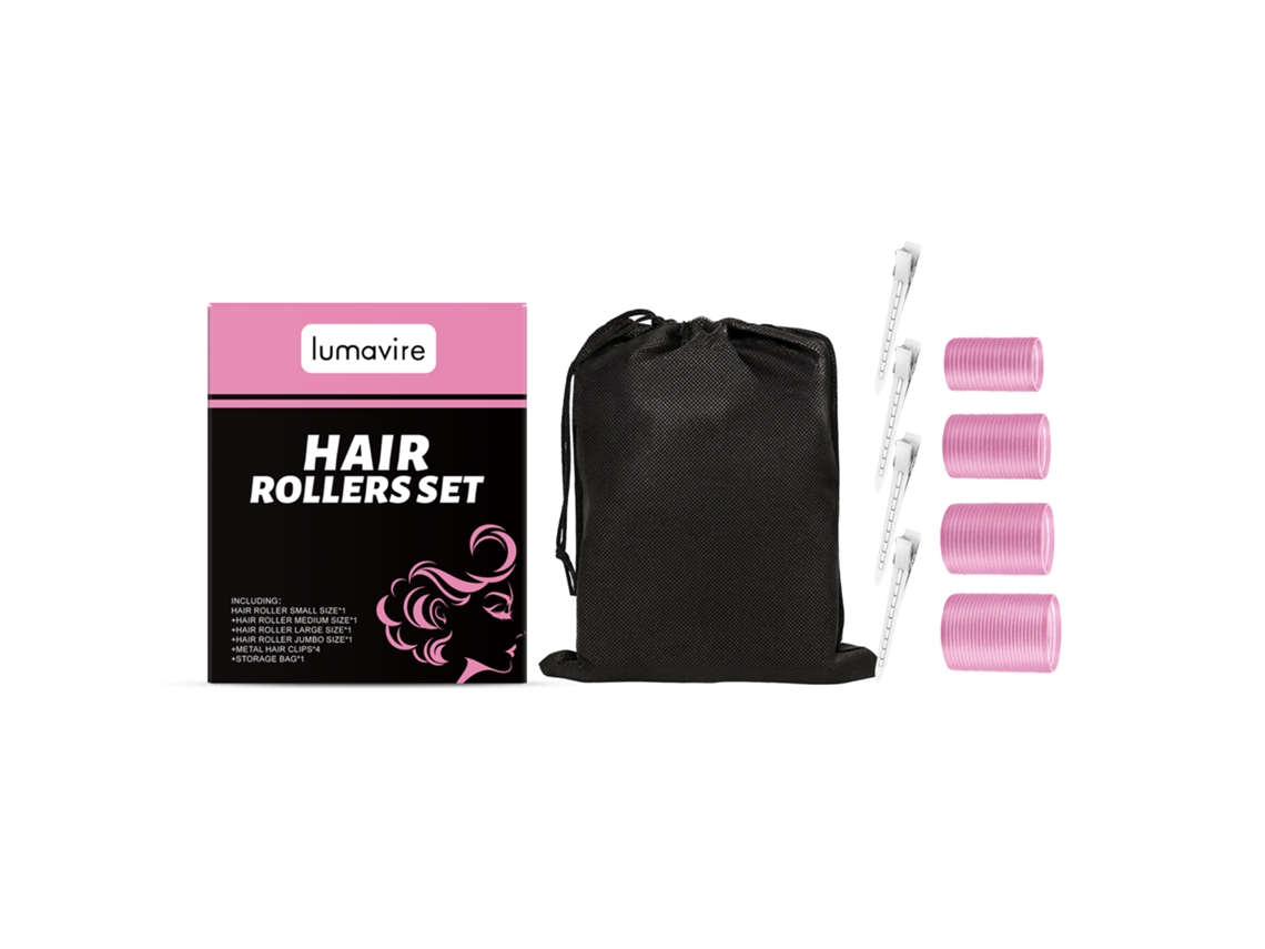 Kit de extensiones de cabello rizado autoadhesivas para mujer