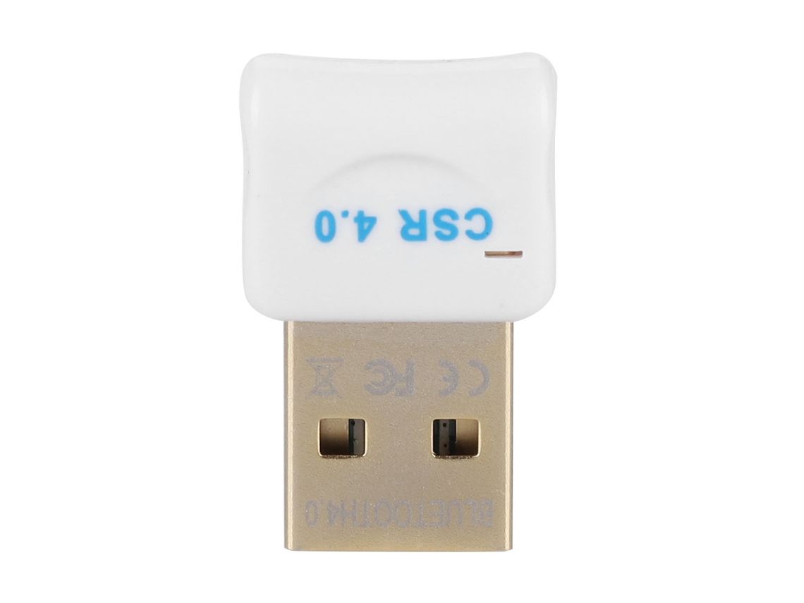 Adaptador Bluetooth Csr 4.0 Usb, Dongle Sem Fio Modo Duplo, Branco.