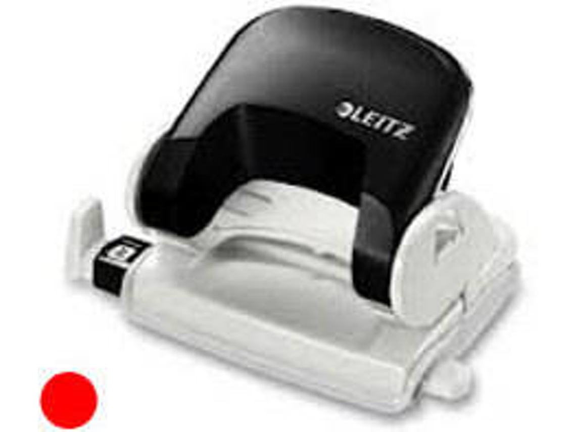 Perforadora LEITZ 5038 Rojo (2 agujeros - Capacidad de Perforación: 16 hojas)